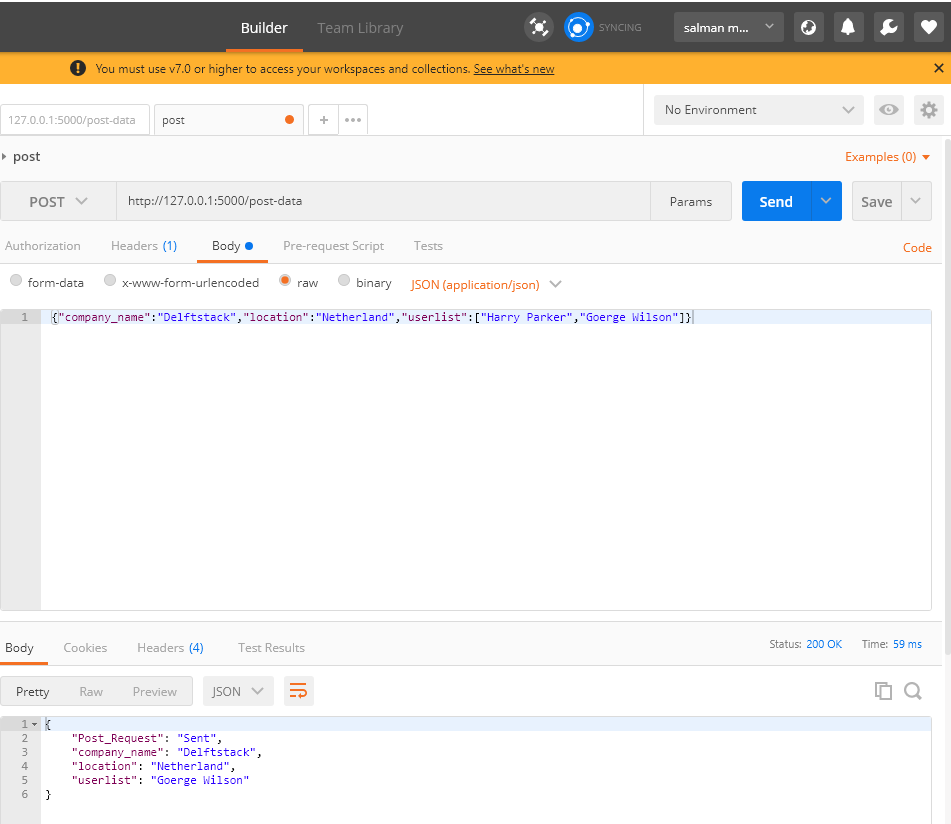 Send Data In Json Format Java